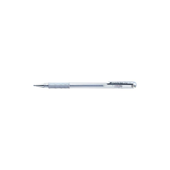 Długopis żelowy Pentel K118 - srebrny