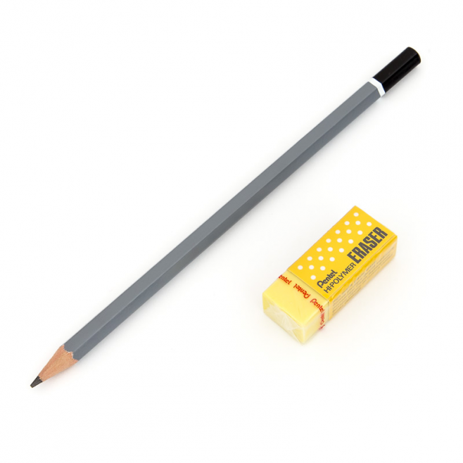 Gumka ołówkowa Pentel Hi-Polymer ZEH05- żółta