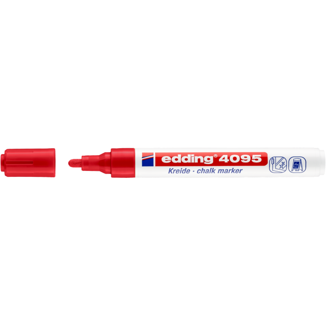 Marker kredowy Edding 4095 - czerwony