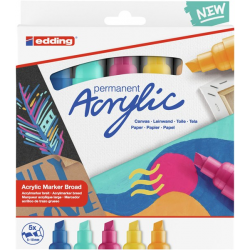 Markery akrylowe Edding 5000 Abstract - 5 kolorów