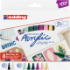 Markery akrylowe Edding Nordic - 8 kolorów