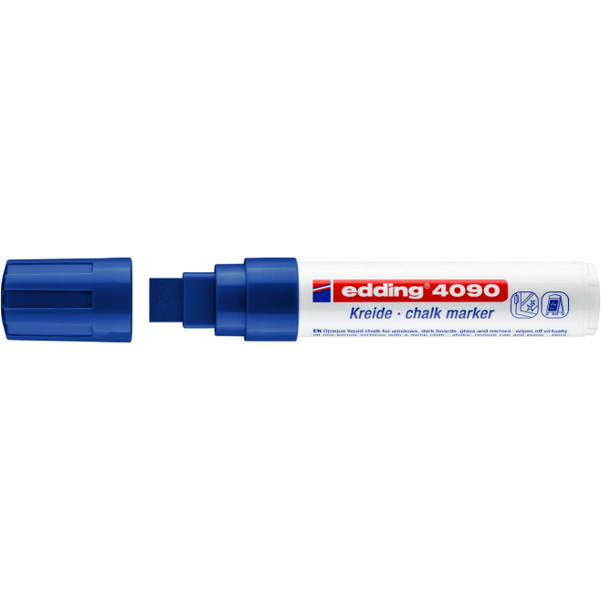 Marker kredowy Edding 4090 - niebieski