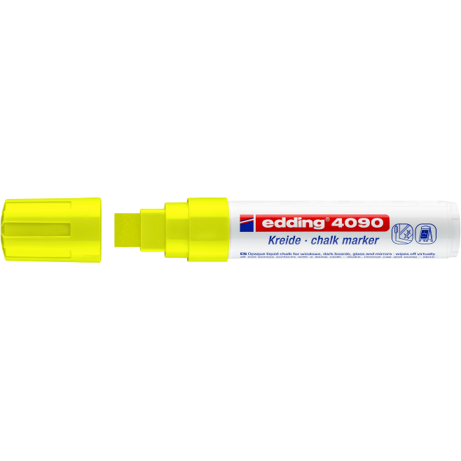 Marker kredowy Edding 4090 - żółty neonowy