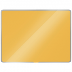 Szklana tablica magnetyczna Leitz Cosy 80x60cm - żółta