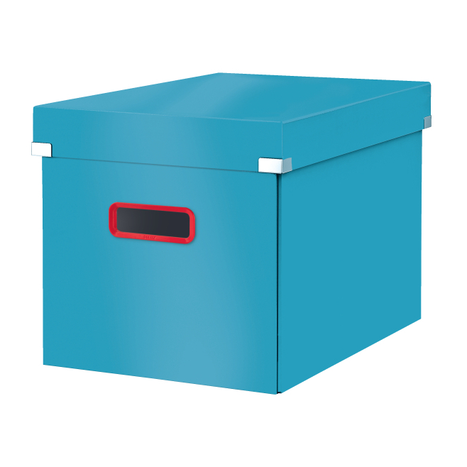 Pudełko do przechowywania Leitz Click & Store Cosy, duże, rozmiar L - niebieskie