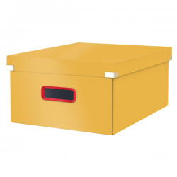 Pudełko do przechowywania Leitz Click & Store Cosy, duże - żółte