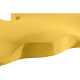 Ortopedyczna poduszka na krzesło Leitz Ergo Cosy - żółta