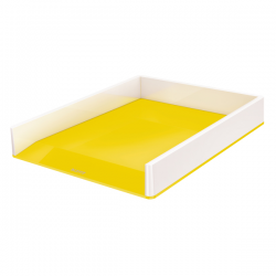 Półka na dokumenty Leitz WOW dwukolorowa - żółta