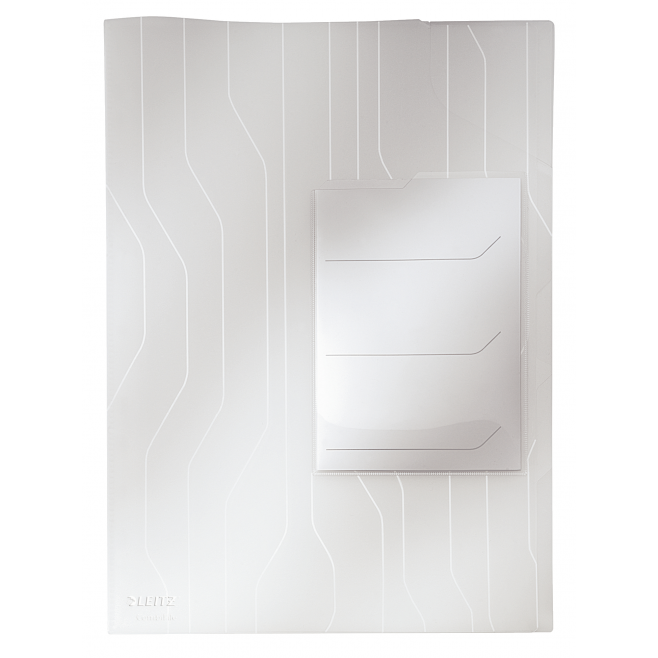 Folder Leitz Combifile z przekładkami 3szt. - transparentny biały