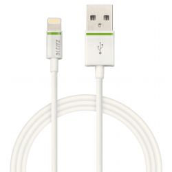 Kabel Leitz Complete ze złączem Lightning na USB, 1m - biały
