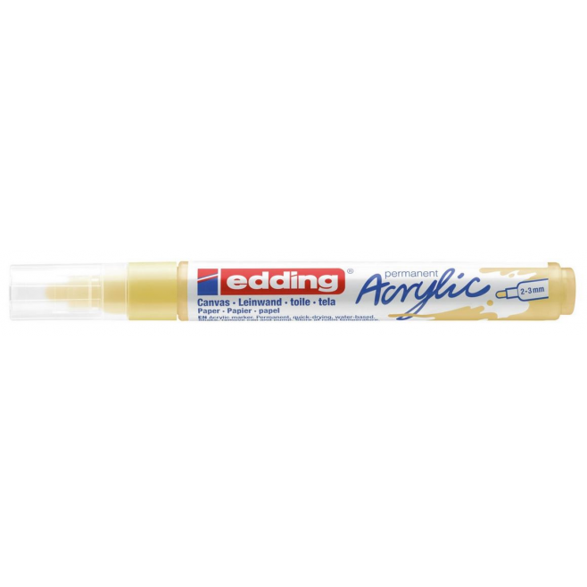 Marker akrylowy Edding 5100 - pastelowy żółty