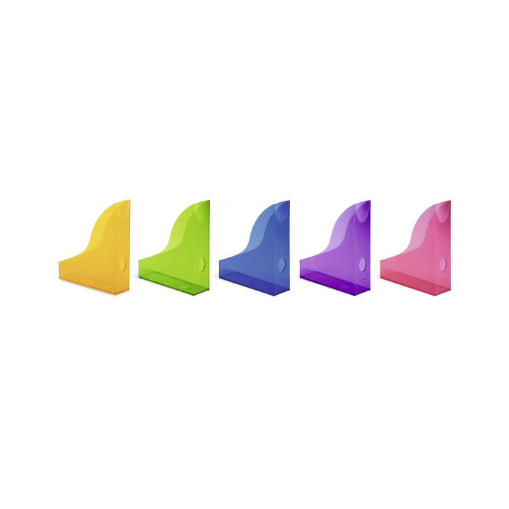 Pojemnik na katalogi A4 Basic - jasnozielony / transparentny