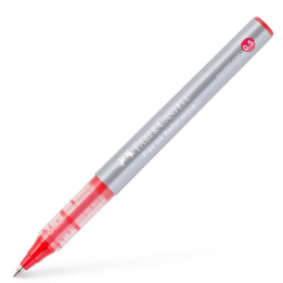 Cienkopis kulkowy Faber Castell FREE INK 0,5mm - czerwony