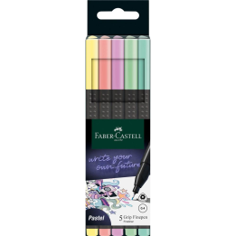 Cienkopisy Faber-Castell GRIP 0,4 mm - 5 kolorów pastelowych