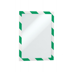 Ramka magnetyczna Duraframe Magnetic Security A4 - zielono-biała / 5 szt.