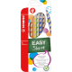 Kredki ołówkowe Stabilo EASYcolors - 6 kolorów - dla praworęcznych