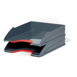 Zestaw 2 tacek na dokumenty Durable Varicolor Tray Set Duo czerwony 770203