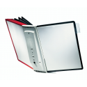 Zestaw paneli informacyjnych Durable Sherpa Display System Wall z uchwytem ściennym A4/10 paneli czerwono-czarnych