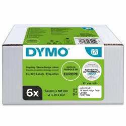 Etykiety DYMO 101x54mm Value Pack 6x220szt. organizacyjne - białe