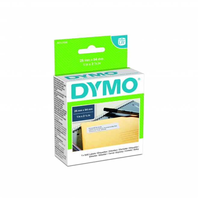 Etykiety DYMO na adres zwrotny 25x54mm - białe