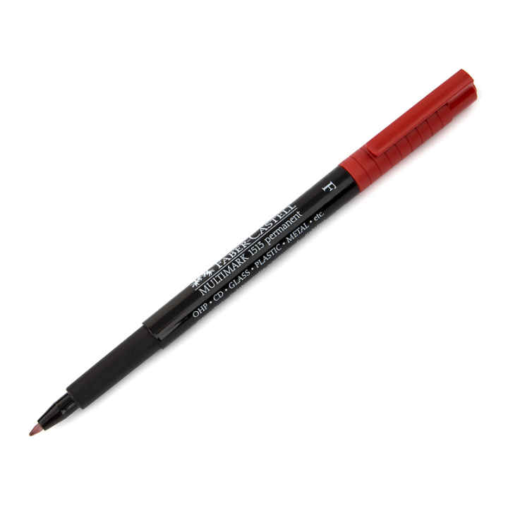 Foliopis Faber-Castell Multimark F 0,6mm - czerwony