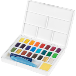 Farby akwarelowe Faber-Castell w kostkach - 24 kolory