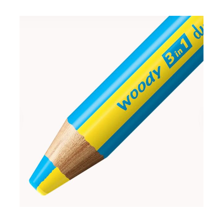 Kredki Stabilo Woody 3w1 Duo (ołówkowe / świecowe / akwarelowe) 10k - z temperówką