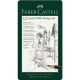Ołówki rysunkowe Faber-Castell 9000 - 12 sztuk ( od 2B do 6H)