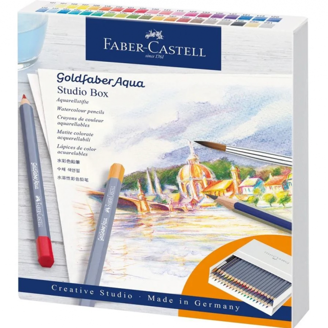 Kredki akwarelowe Faber-Castell Goldfaber Aqua - 38 kolorów