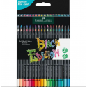 Kredki ołówkowe Faber Castell Black Edition - 36 kolorów - kartonowe pudełko
