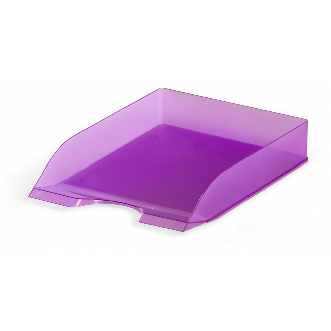 Półka na dokumenty A4 Basic - fioletowa  / transparentna