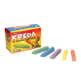 Kreda kolorowa szkolna - 50 sztuk
