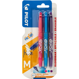 Zestaw Frixion - 3 x pióro kulkowe FriXion Ball 0,7mm (lazur, fiolet, róż)