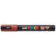 Marker z tuszem pigmentowym Uni POSCA PC-5M - czerwony rubinowy