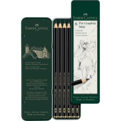 Zestaw ołówków Faber-Castell Pitt Graphite Matt - 6 elementów