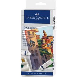 Farby olejne Faber Castell Creative studio - 12 kolorów w tubkach