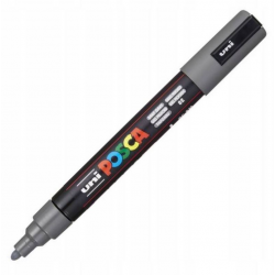 Marker z tuszem pigmentowym Uni POSCA PC-5M - grafitowy