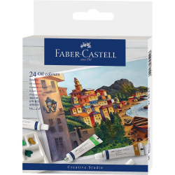 Farby olejne Faber Castell Creative studio - 24 kolory w tubkach