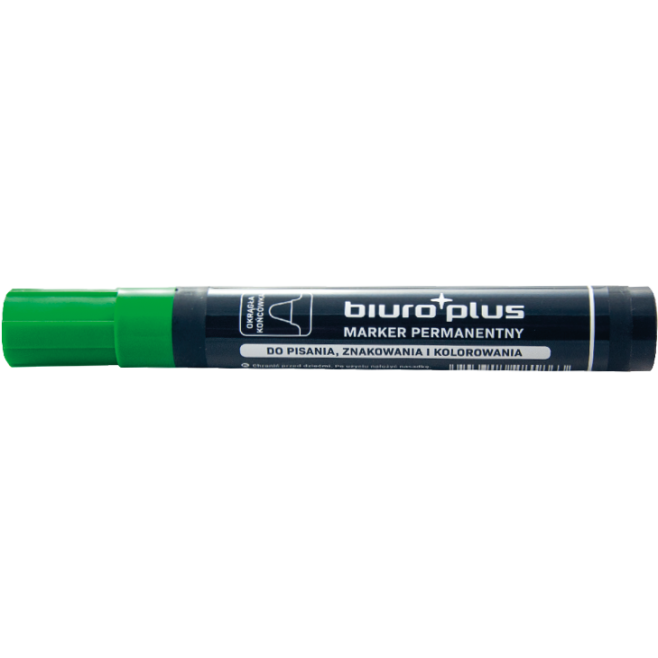 Mazak permanentny Biuro Plus okrągły 1-3mm zielony