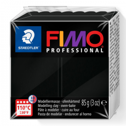 Masa plastyczna Fimo Professional kostka 85g - czarna