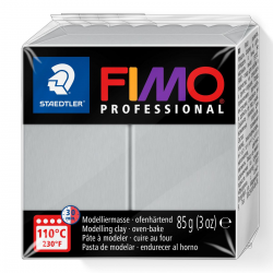 Masa plastyczna Fimo Professional kostka 85g - szara jasna