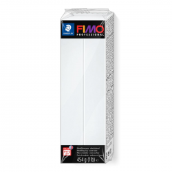 Masa plastyczna Fimo Professional kostka 454g - biała