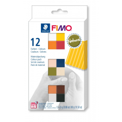 Masa plastyczna Fimo Soft kolory Natural zestaw 12 kolorów po 25g