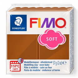 Masa plastyczna Fimo Soft kostka 57g - brązowa