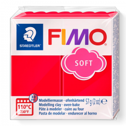 Masa plastyczna Fimo Soft kostka 57g - czerwona