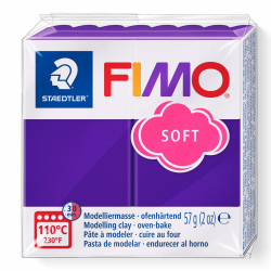 Masa plastyczna Fimo Soft kostka 57g - fiołkowa