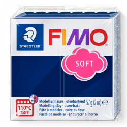 Masa plastyczna Fimo Soft kostka 57g - granatowa