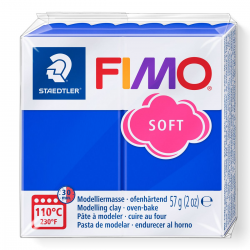Masa plastyczna Fimo Soft kostka 57g - niebieska
