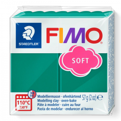 Masa plastyczna Fimo Soft kostka 57g - szmaragdowa