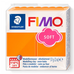 Masa plastyczna Fimo Soft kostka 57g - pomarańczowa